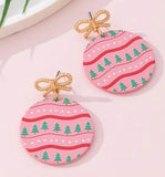 Pink Ornament Earrings