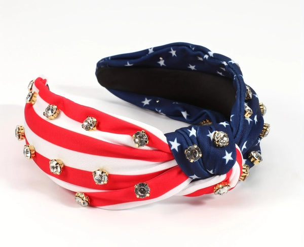 Jeweled Patriotic Headband