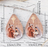 Nativity Christmas Earrings