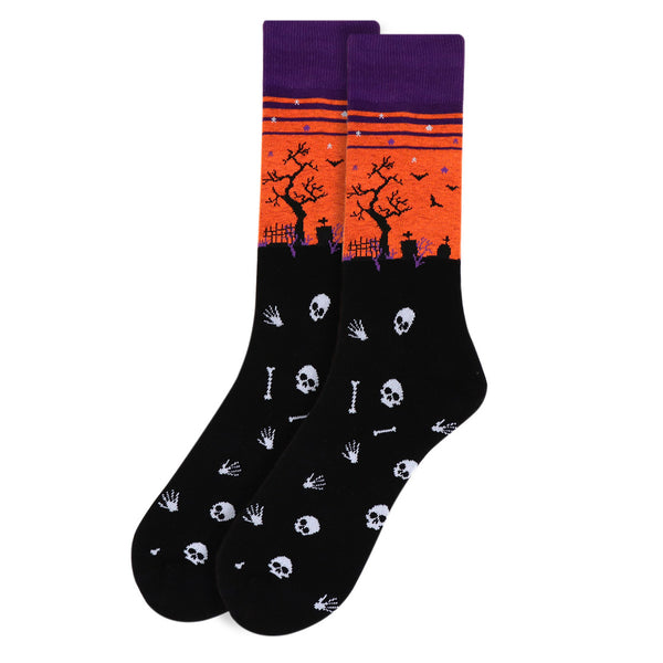 Men's Halloween Grave Novelty Socks