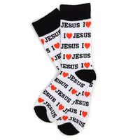 Women's "I Love Jesus" Novelty Socks