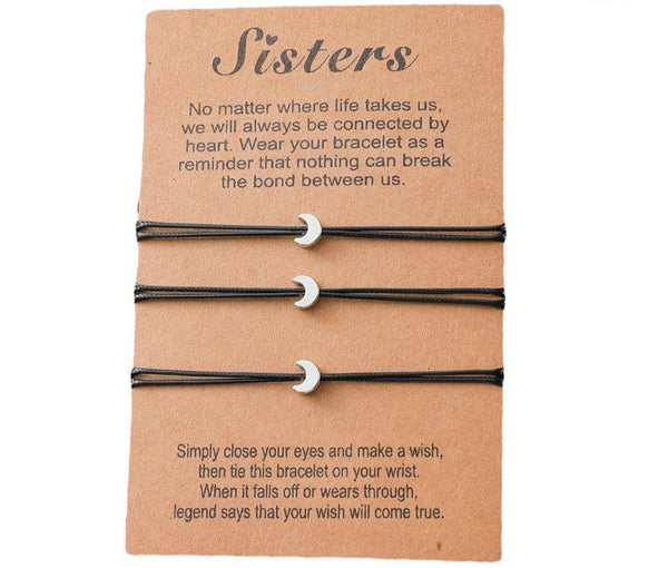 3pc Sisters Bracelet Card