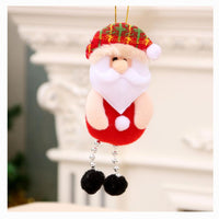 Beaded Legs Santa Ornament