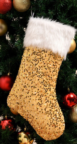Gold Sequin Stocking