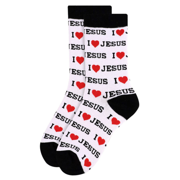 Women's "I Love Jesus" Novelty Socks