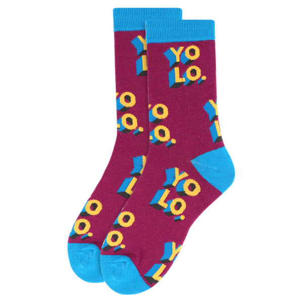 Women's "YOLO" Novelty Socks
