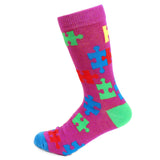 Women's Autism Puzzle Novelty Socks