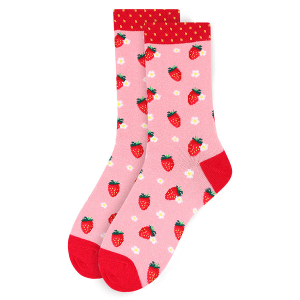 Women's Strawberry Novelty Socks