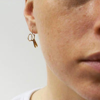 Gold Scissor Earrings