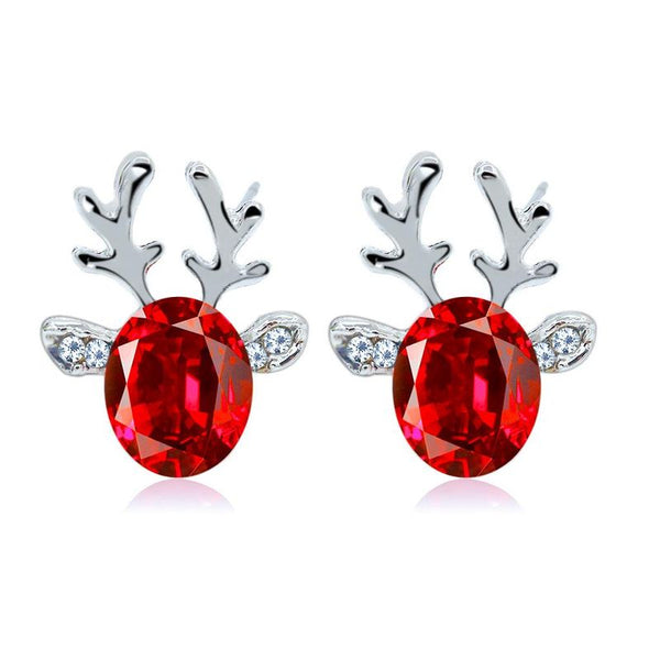 Red Reindeer Earrings
