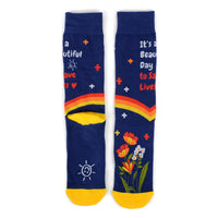 Men's Health Care - It's A Beautiful Day To Save Lives - Novelty Socks