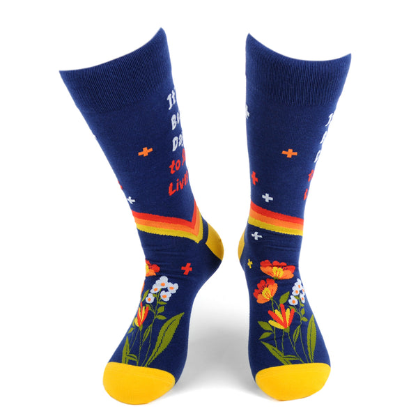 Men's Health Care - It's A Beautiful Day To Save Lives - Novelty Socks