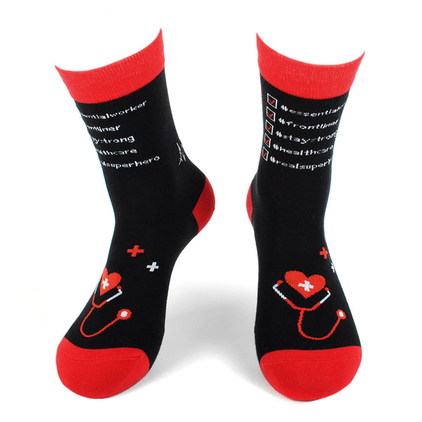 Women's Health Care Stethoscope Novelty Socks