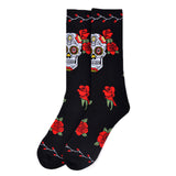 Men's Sugar Skull Novelty Socks