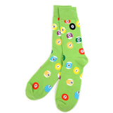 Men's Billiard Pool Balls Novelty Socks