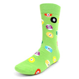 Men's Billiard Pool Balls Novelty Socks
