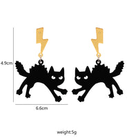 Black Cat Earrings