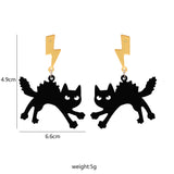 Black Cat Earrings