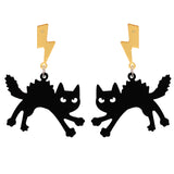 Black Cat Earrings