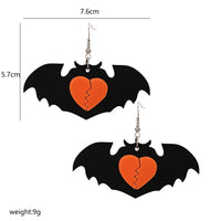 Broken Heart Bat Earrings