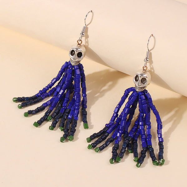 Beaded Ghost Earrings