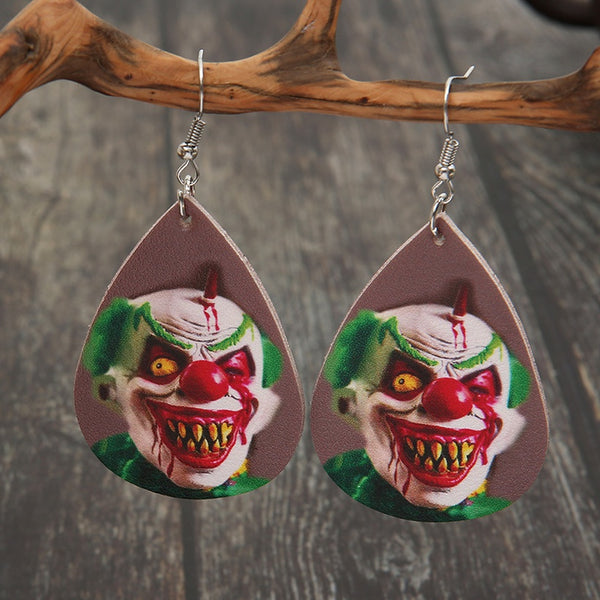 Scary Clown Earrings