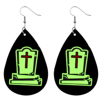 Tombstone Cross Earrings