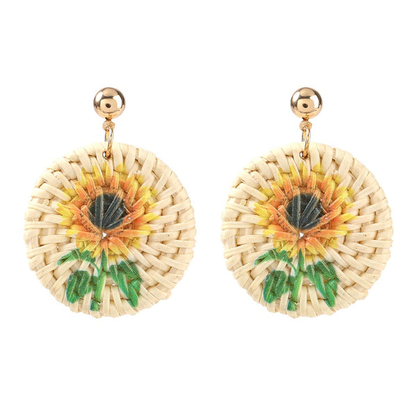 Bohemian Sunflower Earrings