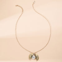 You Are My Sunshine Sunflower Necklace - Gold
