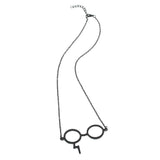 Black Harry Potter Glasses Necklace