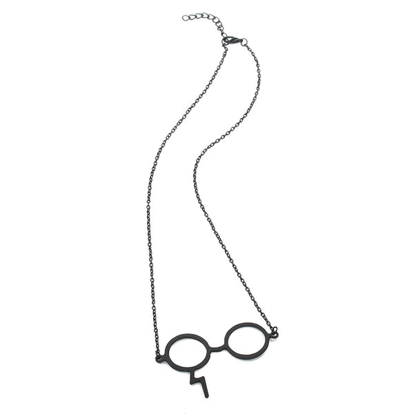 Black Harry Potter Glasses Necklace