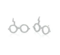 Silver Harry Potter Glasses Earrings