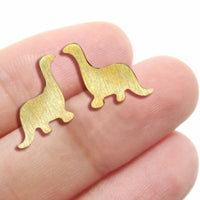 Gold Dino Stud Earrings