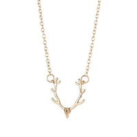 Rose Gold Antler Necklace