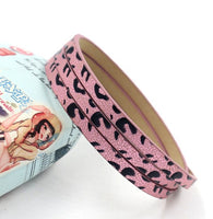 Pink Leopard Wrap Around Bracelet