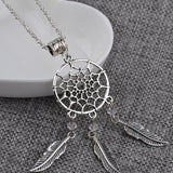 Silver Dreamcatcher Necklace