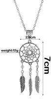Silver Dreamcatcher Necklace