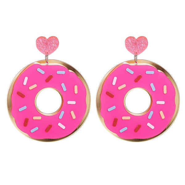 Strawberry Donut Earrings