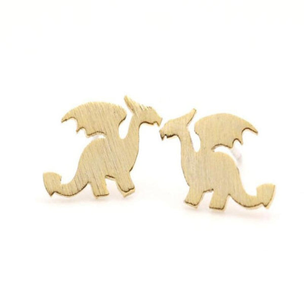 Gold Dragon Earrings