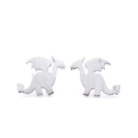 Silver Dragon Earrings