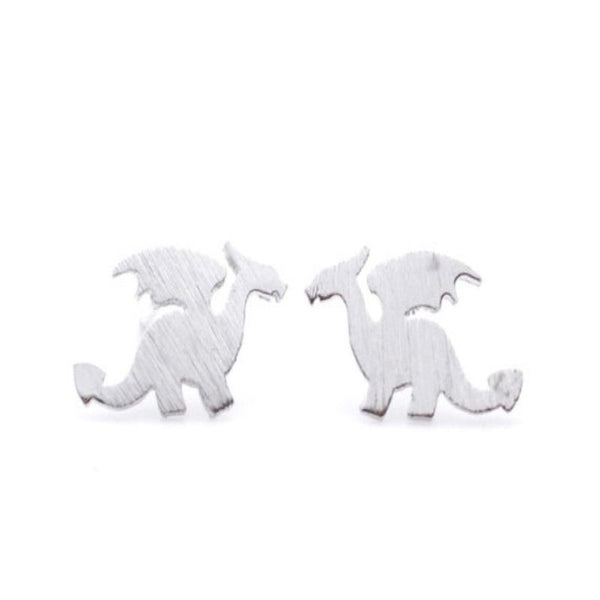 Silver Dragon Earrings