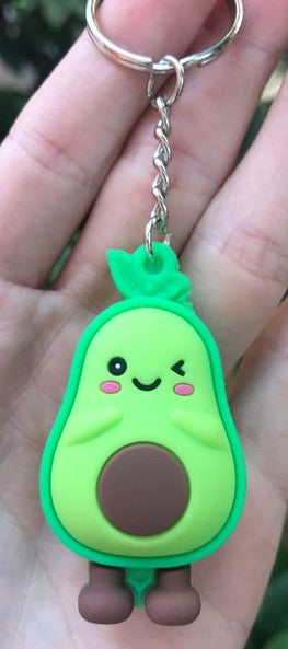 Winking Avocado Keychain