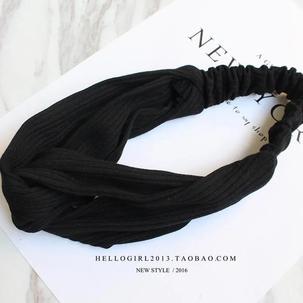 Black Knotted Headband