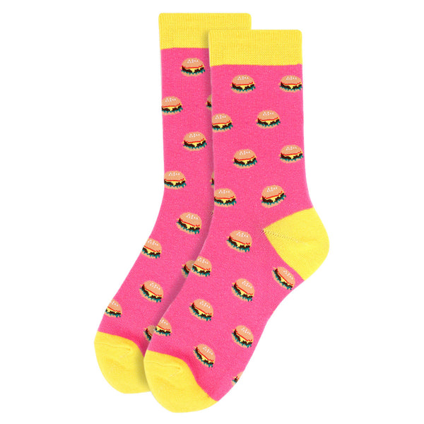 Women's Cheeseburger Novelty Socks