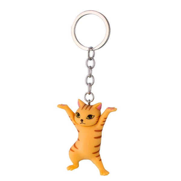 Tabby Cat Keychain