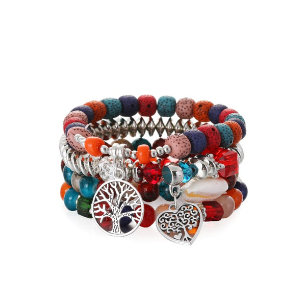 Red Tree Of Life Bracelet
