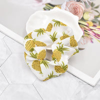 White Pineapple Scrunchie