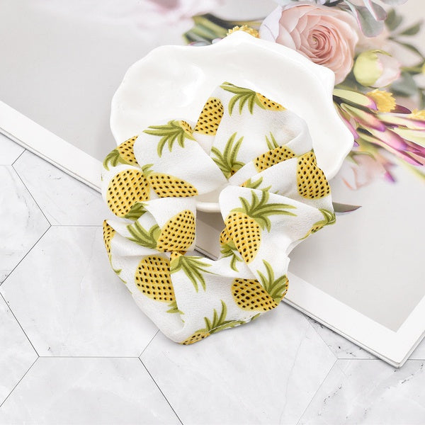 White Pineapple Scrunchie