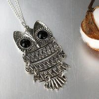 Silver Owl Necklace