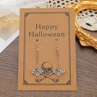 Bat Earrings Halloween Card